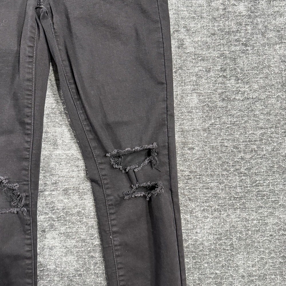 Levi's 721 High Rise Skinny Jeans Women's Size 26 Black Distressed Stretch - Picture 12 of 16